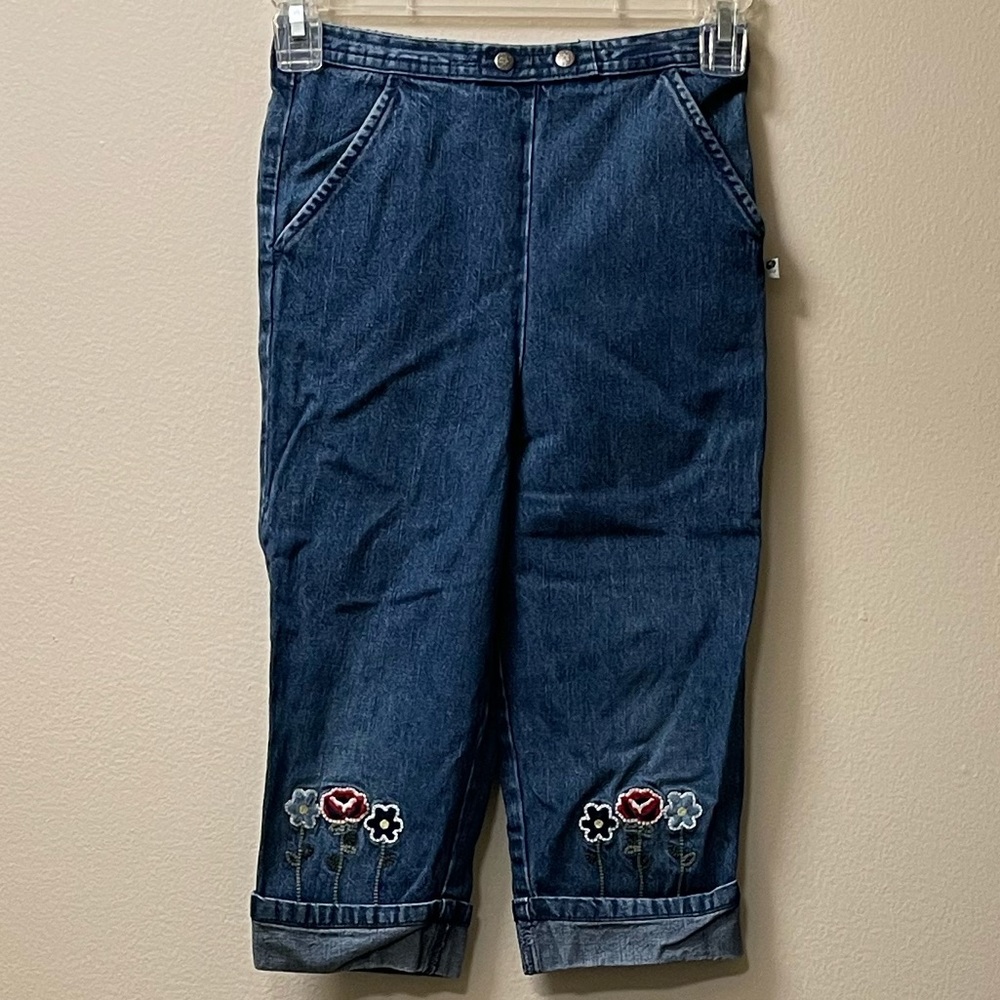 Mc Kids Girls Embroidered Pull On Jeans